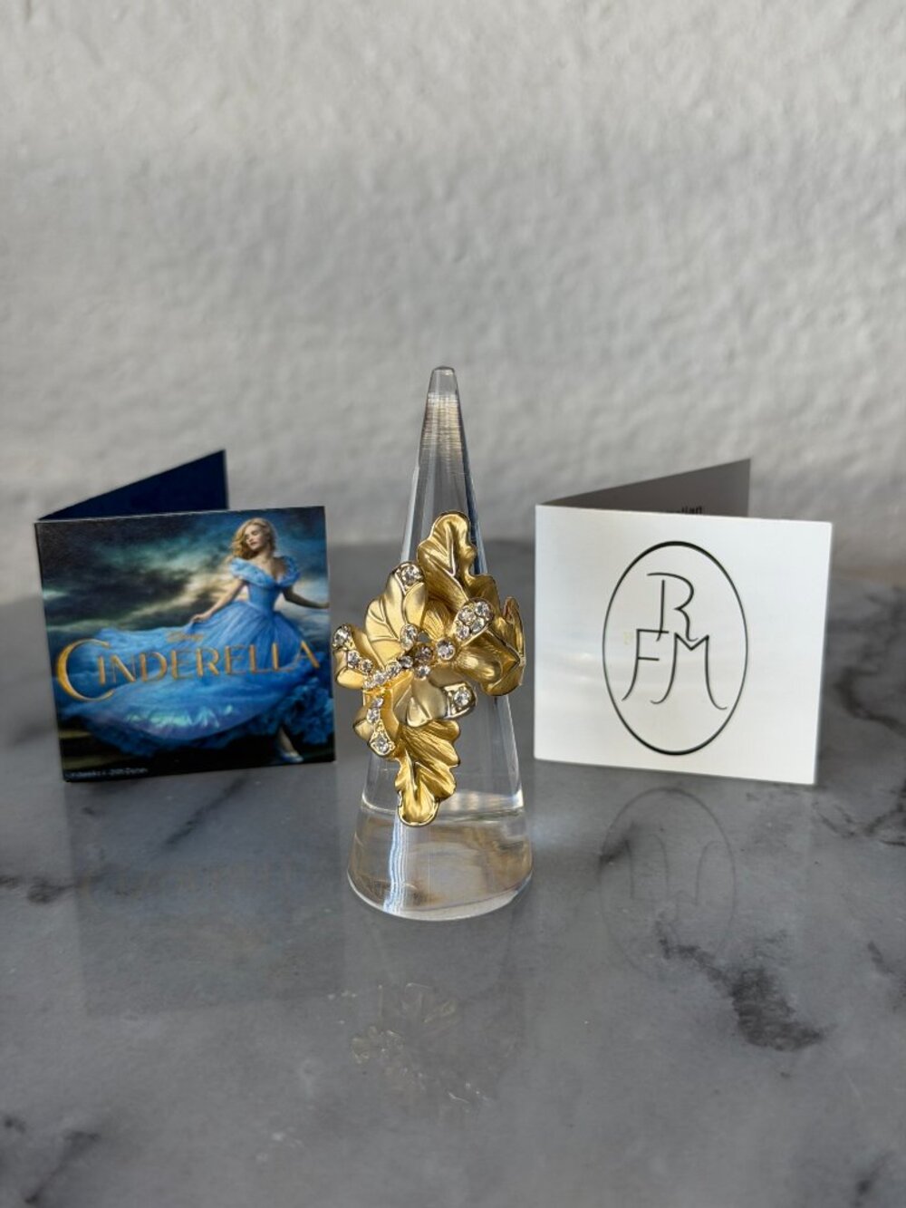 Disney Cinderella Collection Roberto by RFM Floral Statement Ring